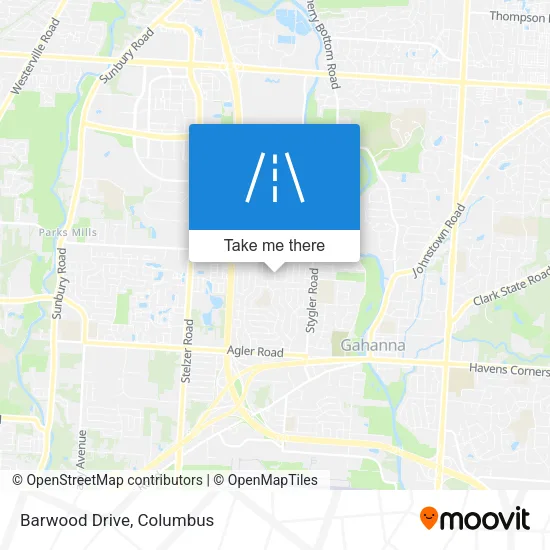 Barwood Drive map