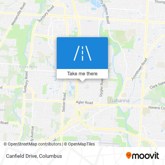 Mapa de Canfield Drive