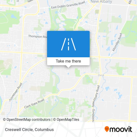 Mapa de Creswell Circle