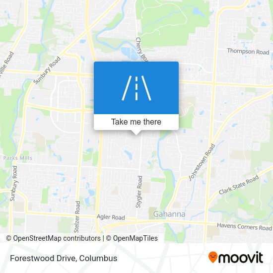 Forestwood Drive map