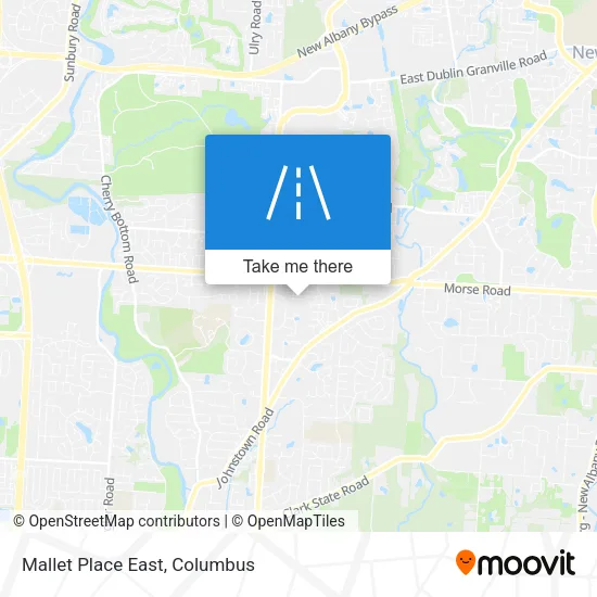 Mallet Place East map