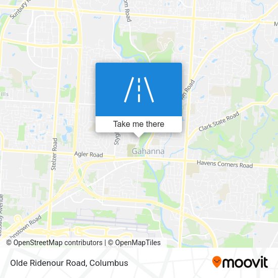 Olde Ridenour Road map