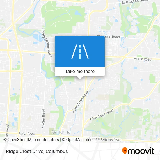 Ridge Crest Drive map