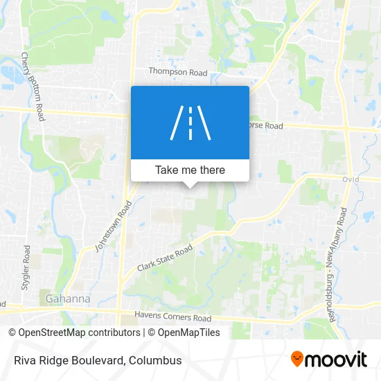 Riva Ridge Boulevard map