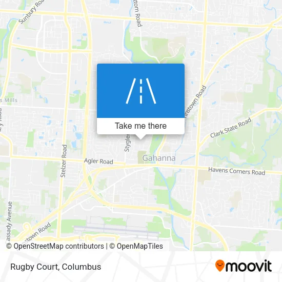 Rugby Court map