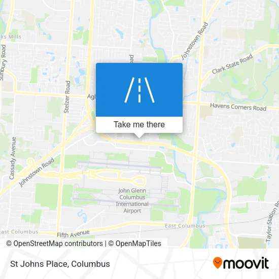 St Johns Place map