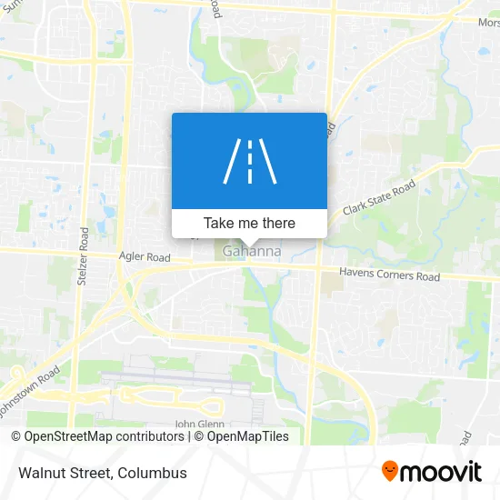 Walnut Street map