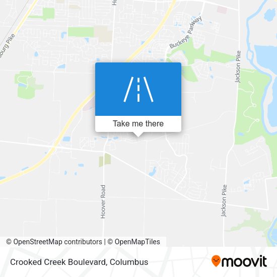 Crooked Creek Boulevard map
