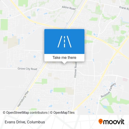 Mapa de Evans Drive