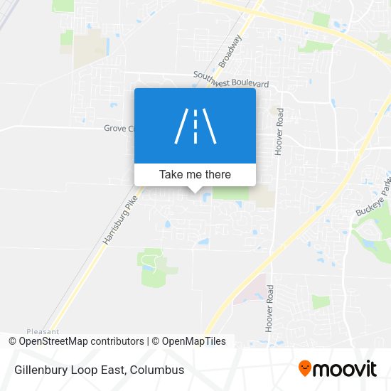 Gillenbury Loop East map