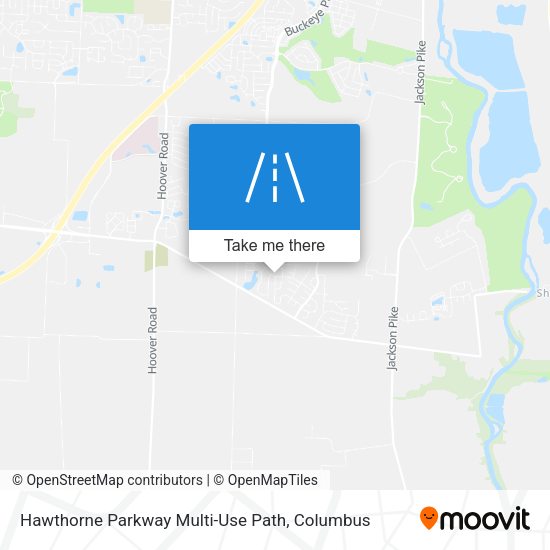 Mapa de Hawthorne Parkway Multi-Use Path