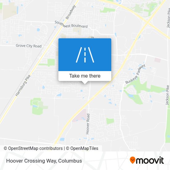 Mapa de Hoover Crossing Way