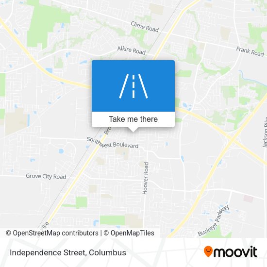 Independence Street map