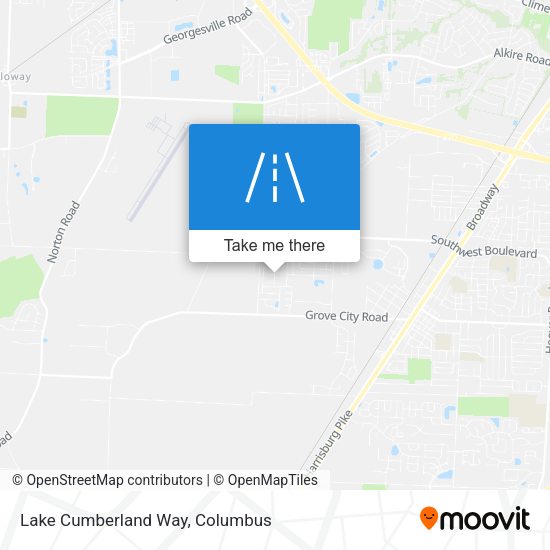 Mapa de Lake Cumberland Way