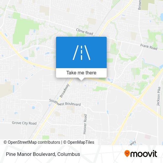 Mapa de Pine Manor Boulevard