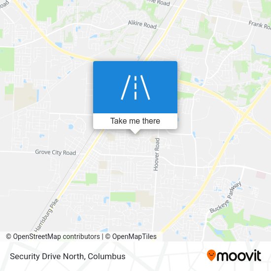 Security Drive North map