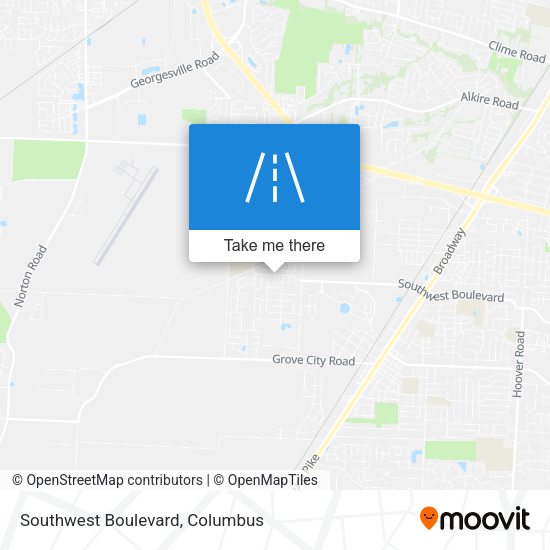 Southwest Boulevard map