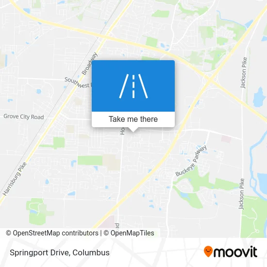 Springport Drive map