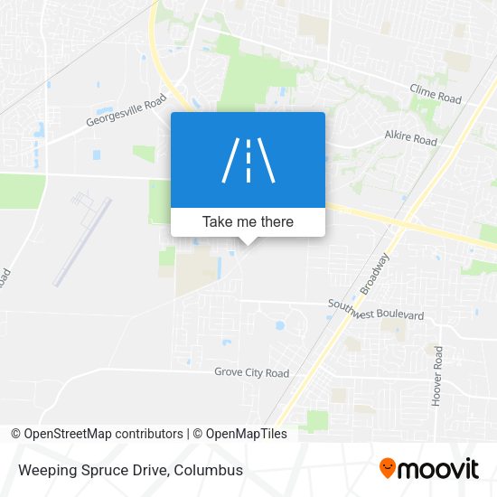 Weeping Spruce Drive map