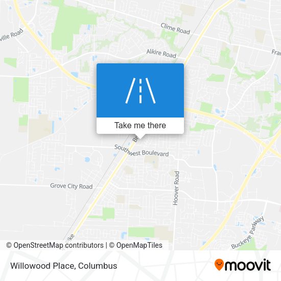 Willowood Place map