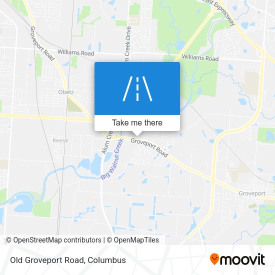 Old Groveport Road map