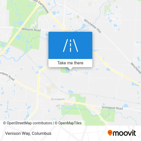 Venison Way map