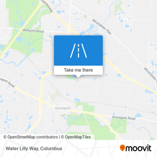 Mapa de Water Lilly Way
