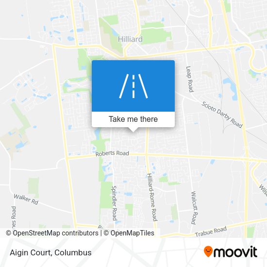 Mapa de Aigin Court