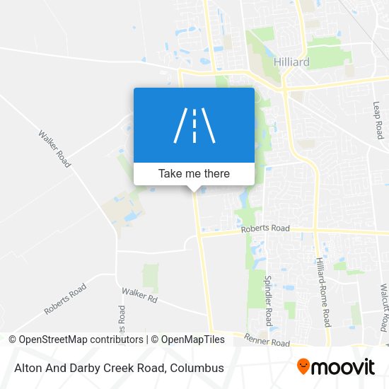 Alton And Darby Creek Road map