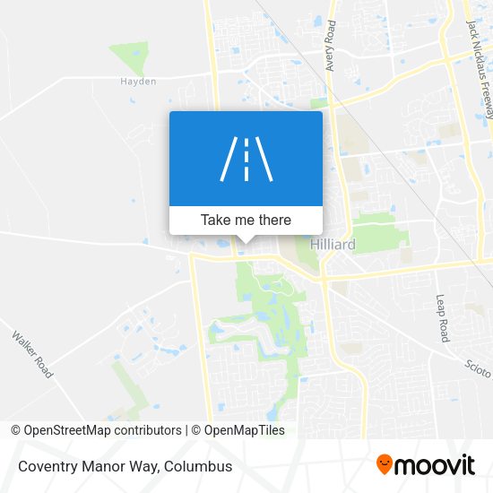 Coventry Manor Way map