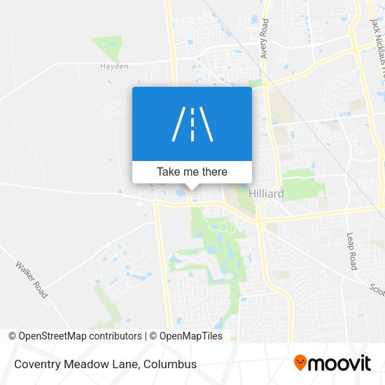 Coventry Meadow Lane map