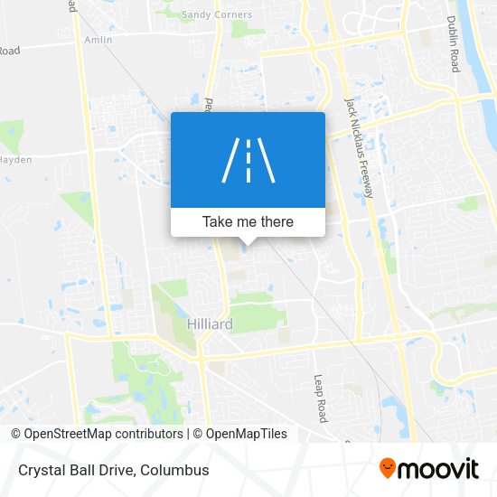 Crystal Ball Drive map