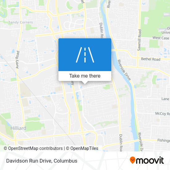 Davidson Run Drive map