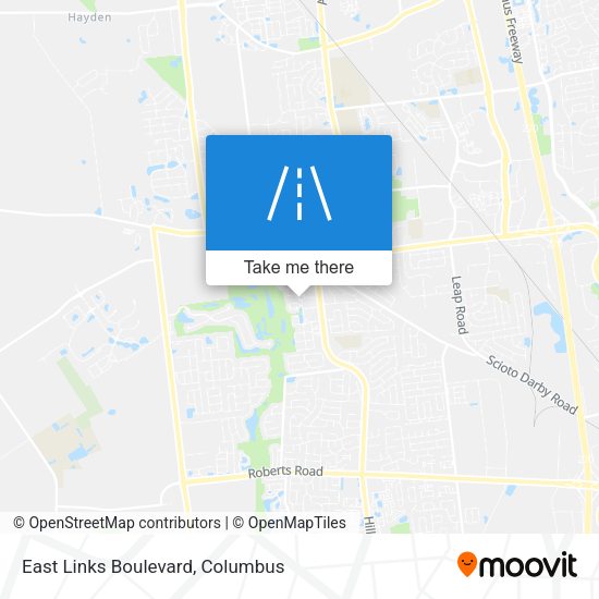 East Links Boulevard map