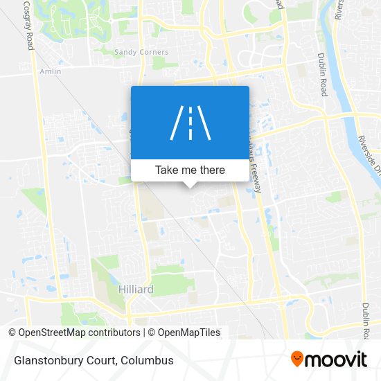 Mapa de Glanstonbury Court
