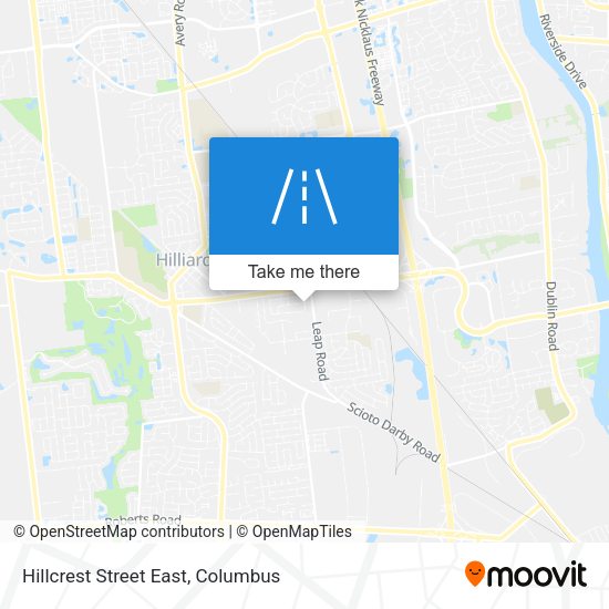 Hillcrest Street East map
