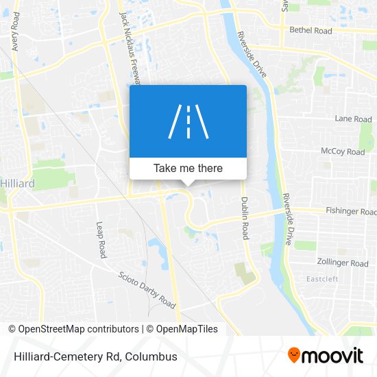 Hilliard-Cemetery Rd map