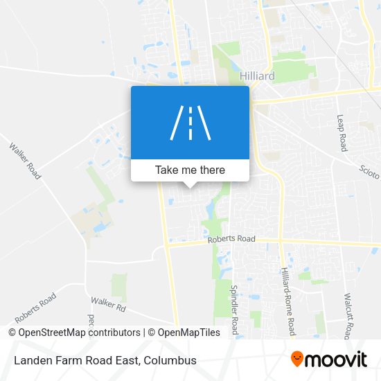 Landen Farm Road East map
