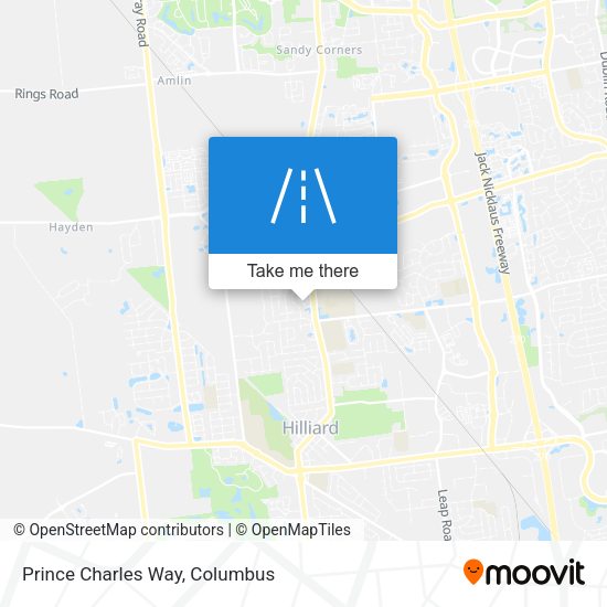 Prince Charles Way map