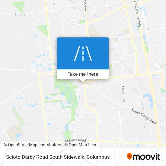 Scioto Darby Road South Sidewalk map