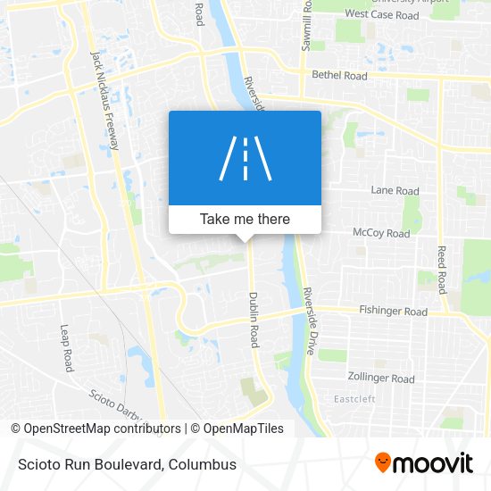 Mapa de Scioto Run Boulevard