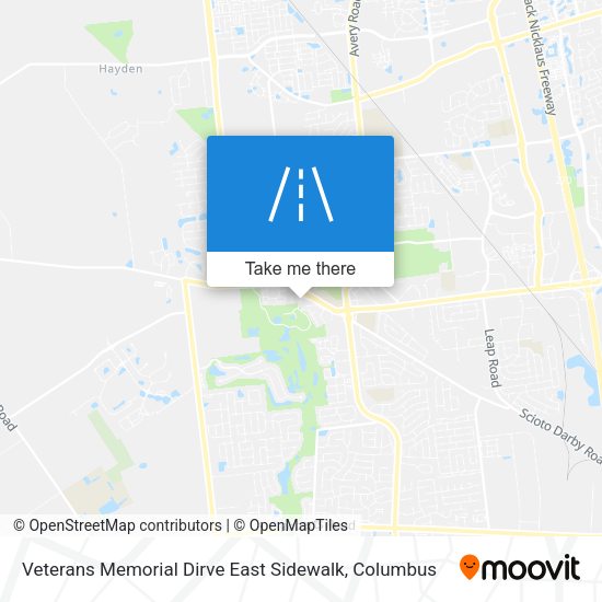 Veterans Memorial Dirve East Sidewalk map