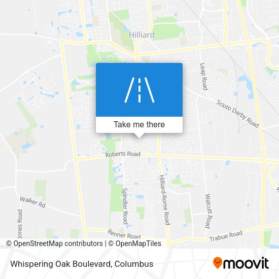 Whispering Oak Boulevard map