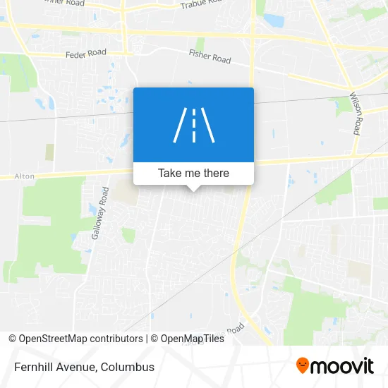 Fernhill Avenue map