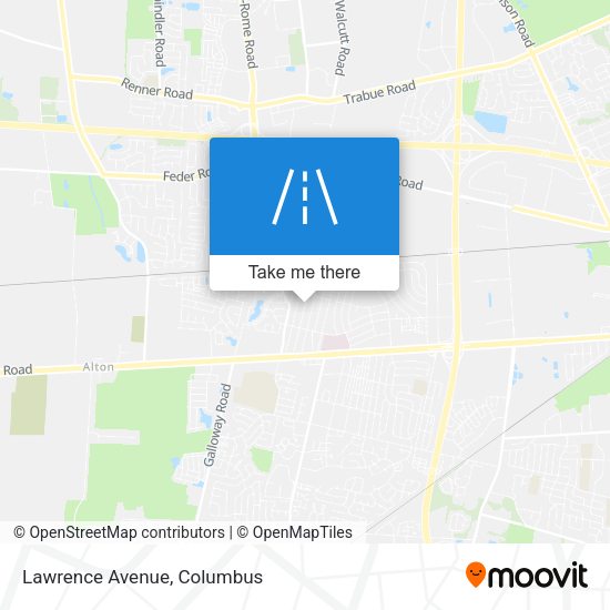 Mapa de Lawrence Avenue