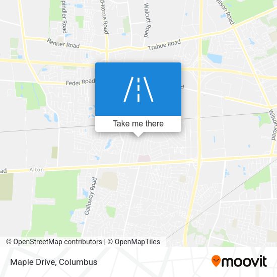 Mapa de Maple Drive