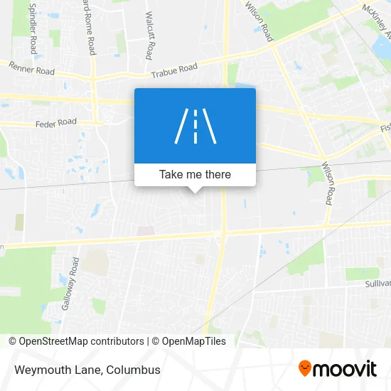 Weymouth Lane map