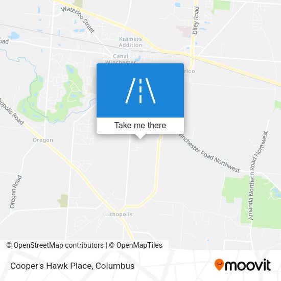 Cooper's Hawk Place map