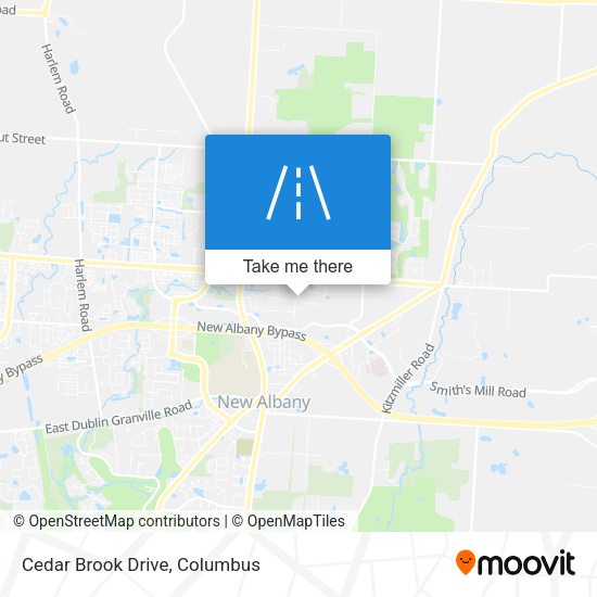 Mapa de Cedar Brook Drive