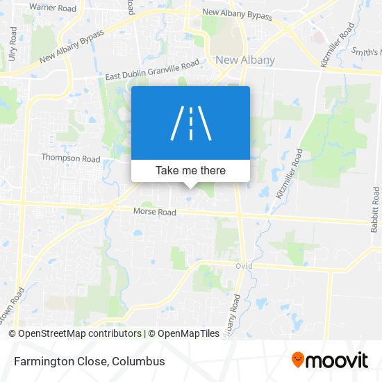 Mapa de Farmington Close